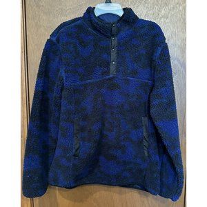 Robert Graham Cullum Chunky Stretch Sherpa‎ Knit Pullover Size XL
